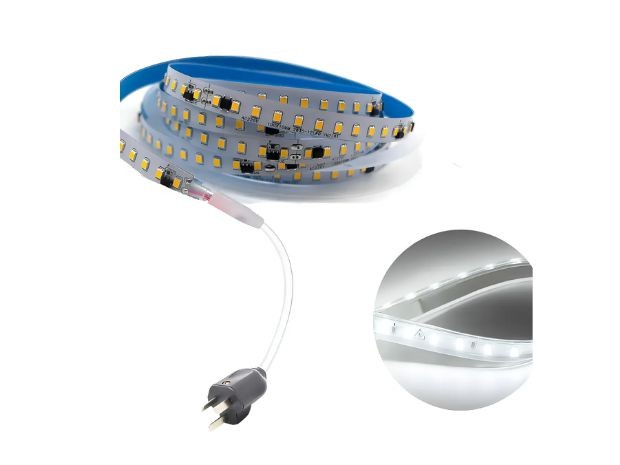 &ua TIRA LED PVC 8MM 220V 50 MTS BLANCO FRIO 2835PVC120W